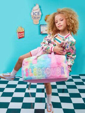OMG Accessories 'Sleepover' Plush Large Duffle Bag